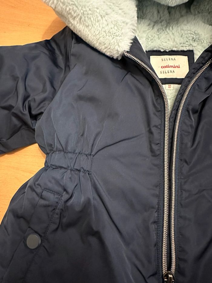 Manteau fourré + Bonnet Catimini - photo numéro 2