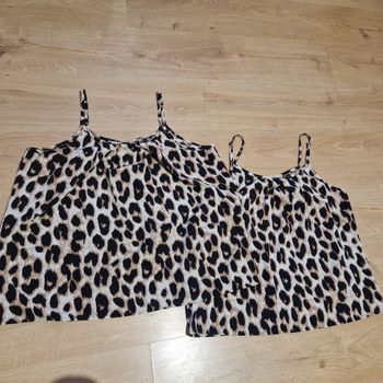 Lot de 2 débardeurs léopard 2XL