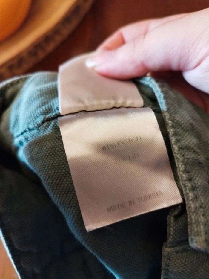 Pantalon kaki passants poches coton vintage S/36 - photo numéro 9
