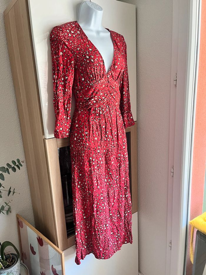 Robe longue fleurie Zara xs