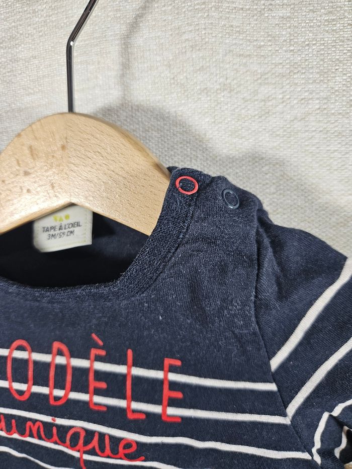 T-shirt manche longue  tape à l'œil 3 mois - photo numéro 3