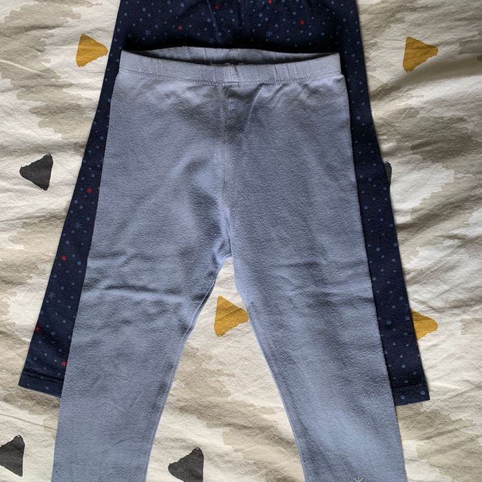 Lot de deux leggings3/4 , 2 ans