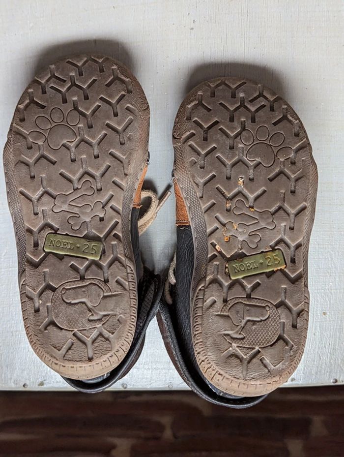 Chaussures montantes cuir bleu NOËL, Garçon – Taille 25 - photo numéro 4
