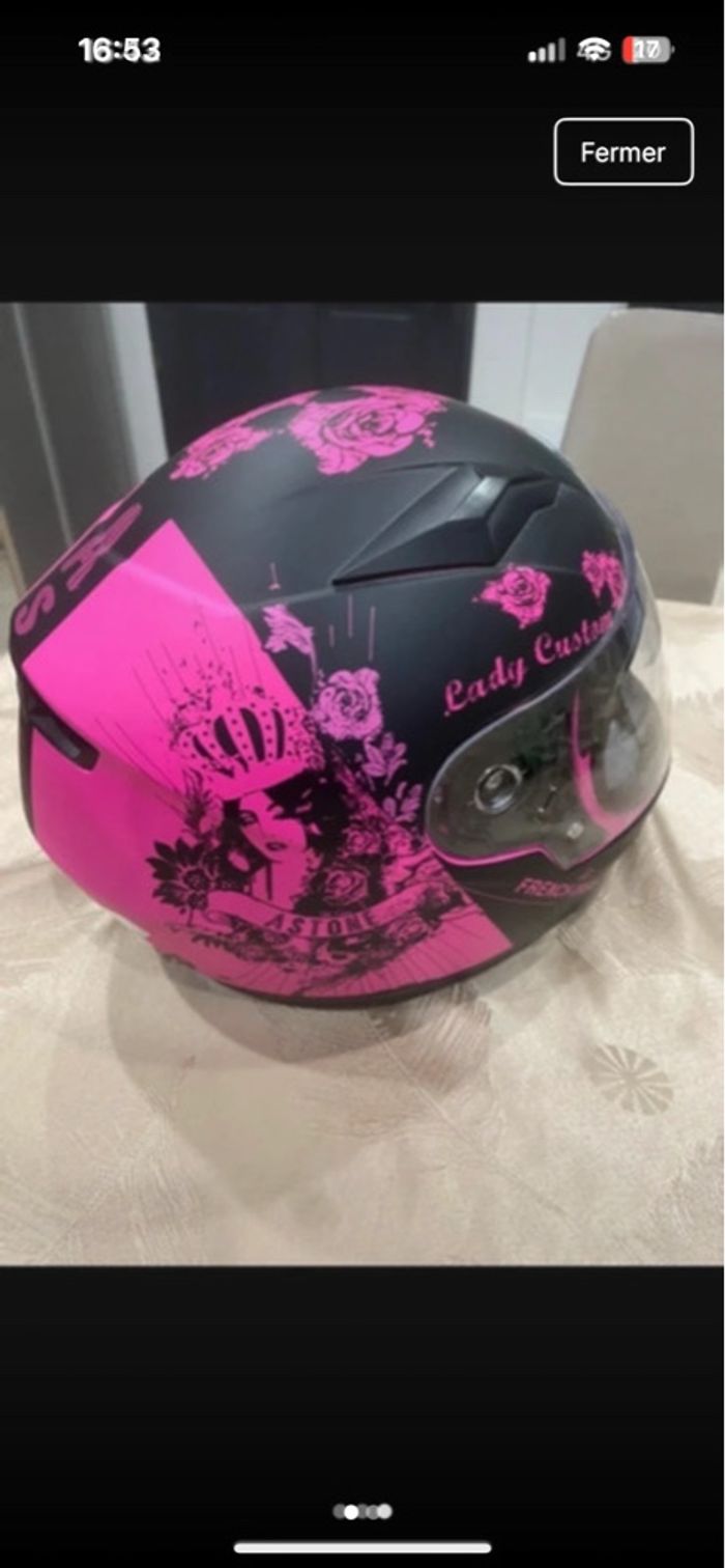 Casque de moto fille