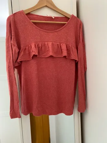 t-shirt manche longue rouge S