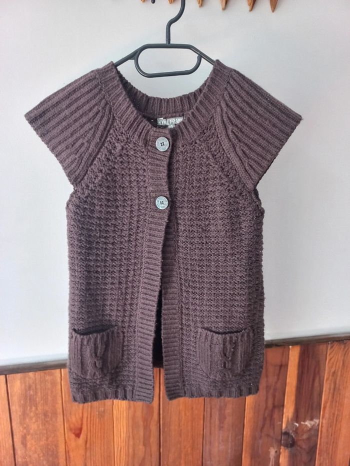 Gilet marron sans manches