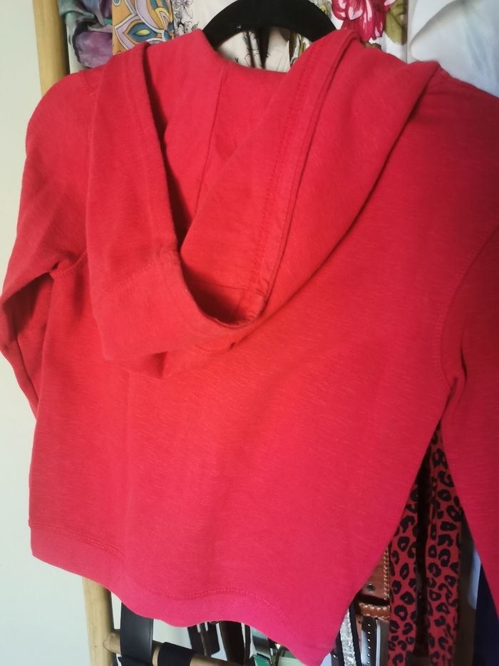 Gilet zippé joghing rouge - photo numéro 2