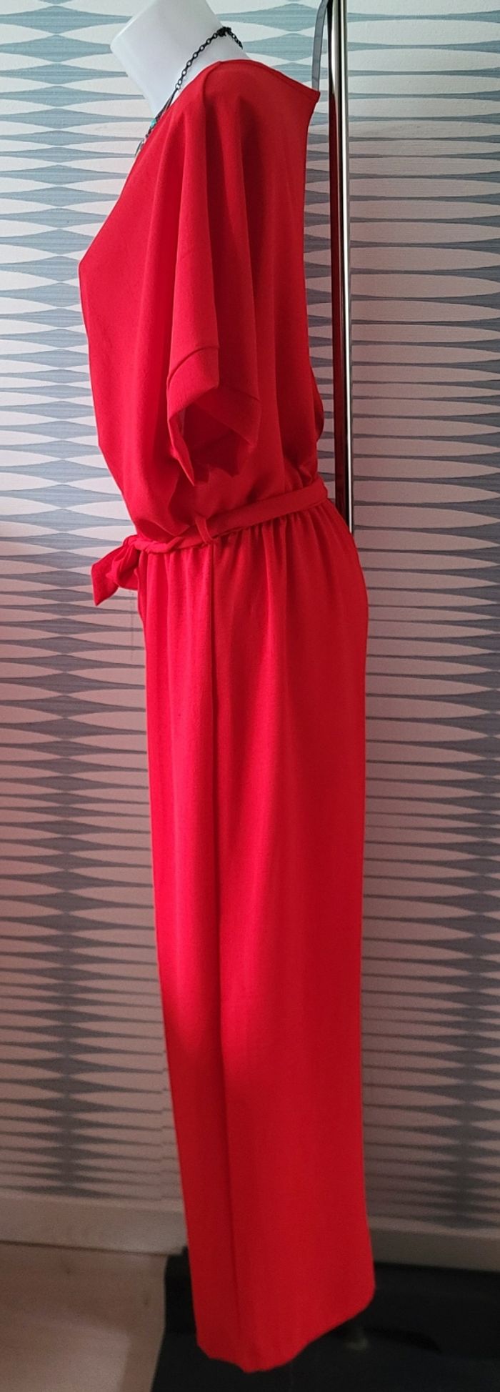 Combinaison pantalon rouge taille unique (42-48) neuve avec étiquette Kazaka by Pulpeuse et Chic - photo numéro 7
