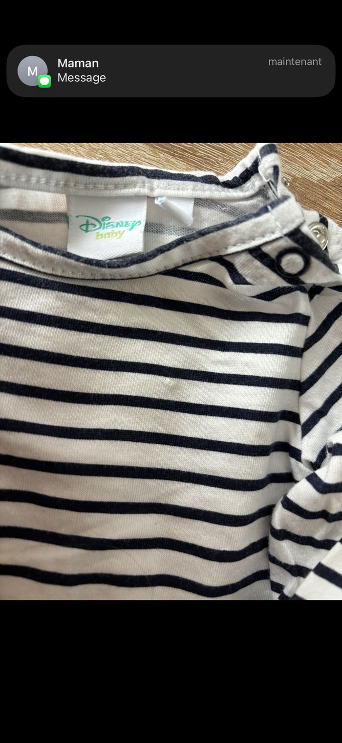 Ensemble robe en jean Minnie DISNEY t.3m - photo numéro 4