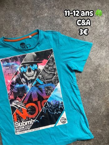 T-shirt 🍀 11-12 ans 🍀 C&A