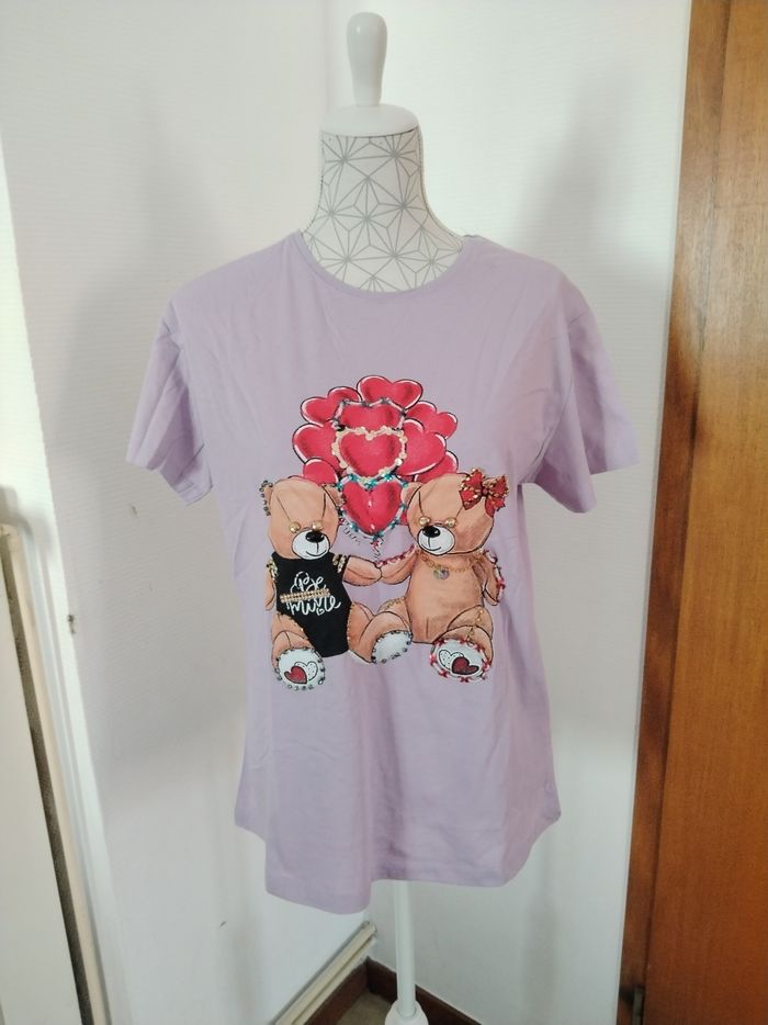 Tee-shirt neuf (bac rose)