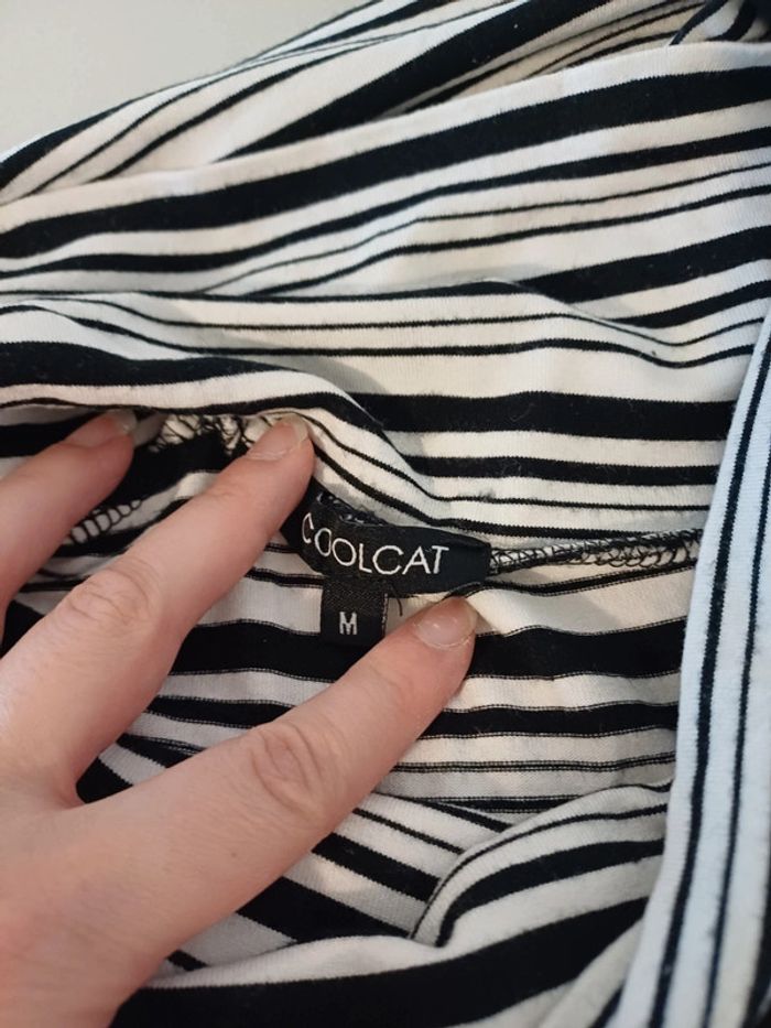 Robe rayée moulante Coolcat taille M 38 - photo numéro 8