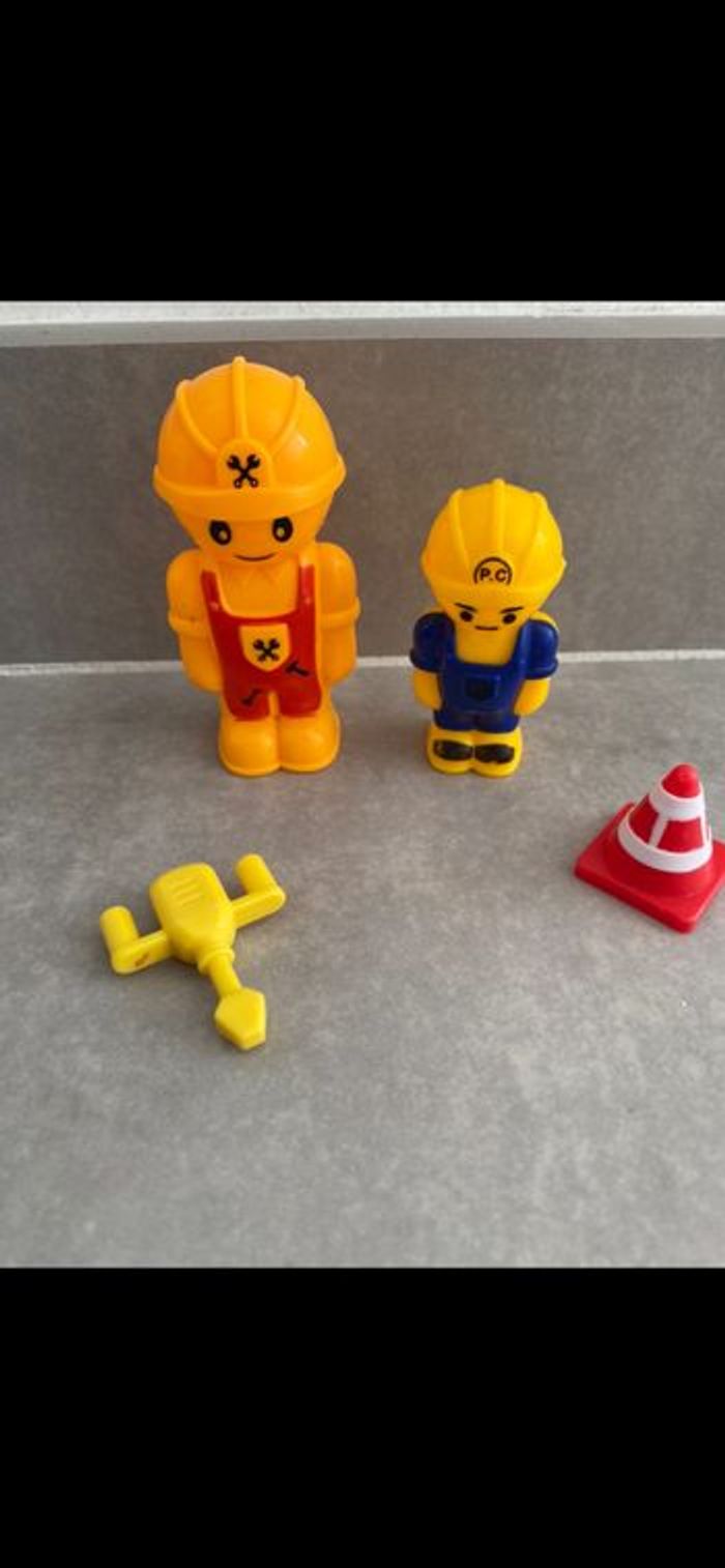 Figurine ouvriers de chantier