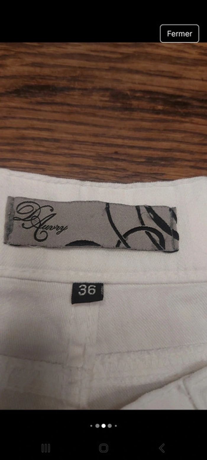 Pantalon femme blanc D'Auvry W 36 fr 46/48 - photo numéro 9