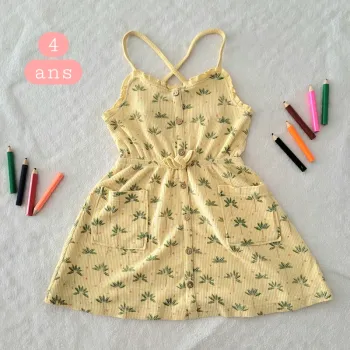 Robe jaune été 4 ans