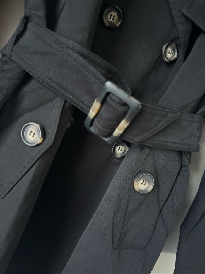 🧥 trench noir - femme - taille M - HD diffusion - neuf sans étiquette - photo numéro 2