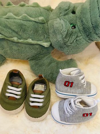 Lot baskets bébé souples