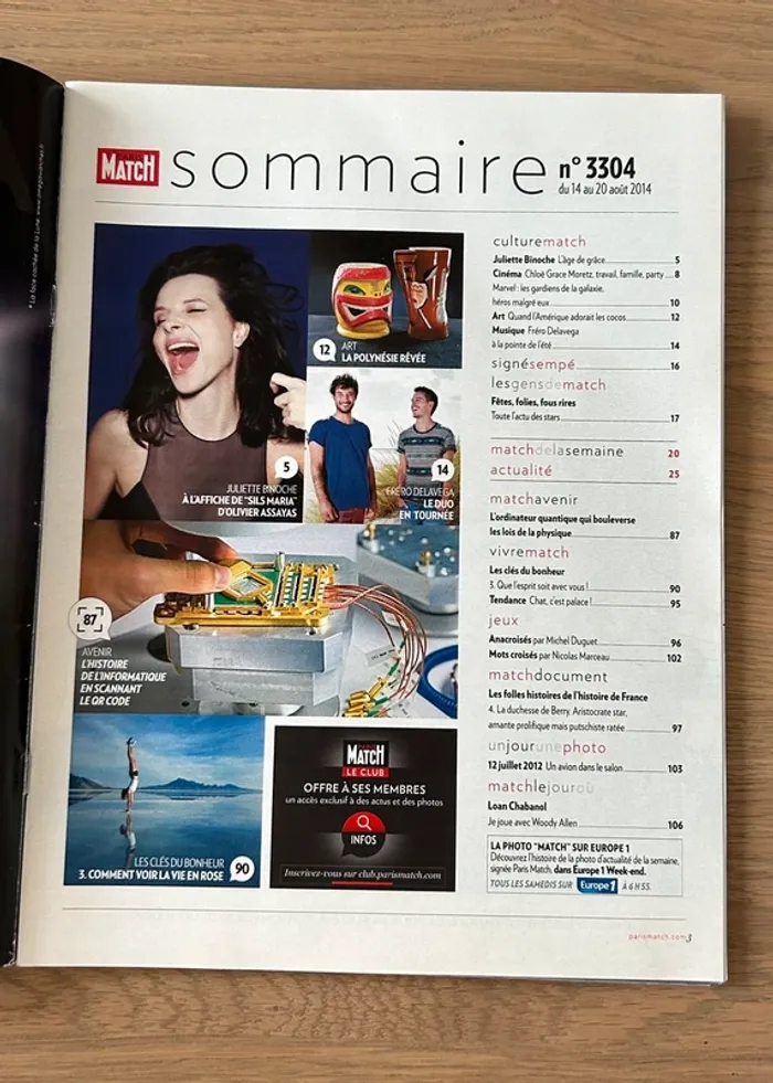 Magazine Paris Match – N°3304 – Août 2014 - photo numéro 4