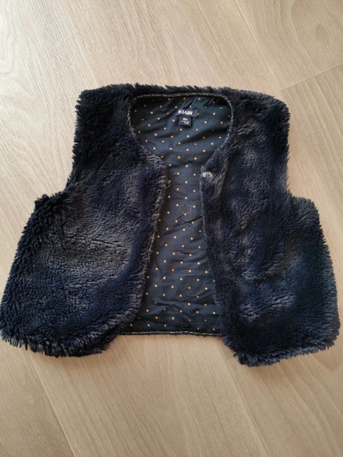 Gilet sans manches fille 18 mois