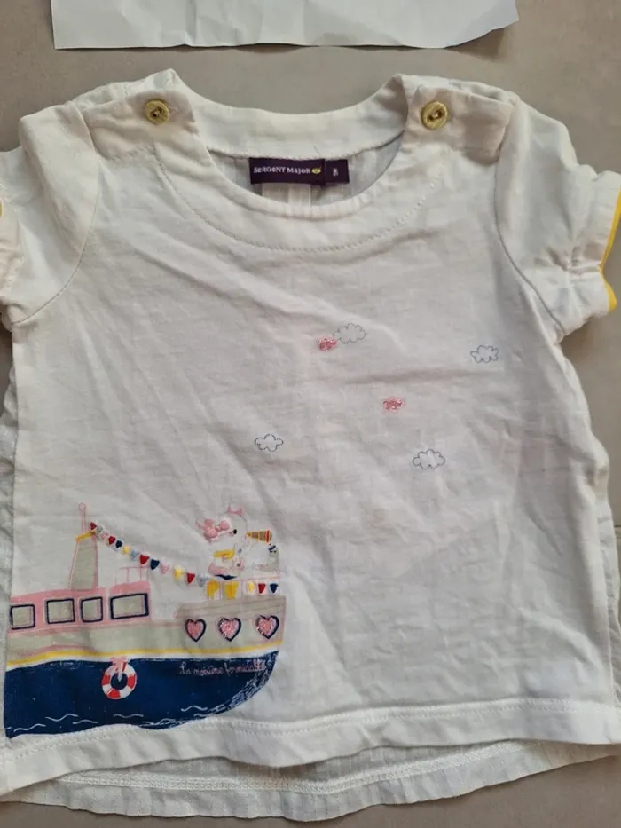 T shirt neuf sergent major 9 mois - photo numéro 3