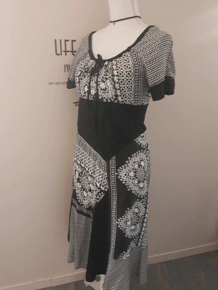 Robe longue bohème chic imprimée S’Quise taille 2 (38/40) - photo numéro 4