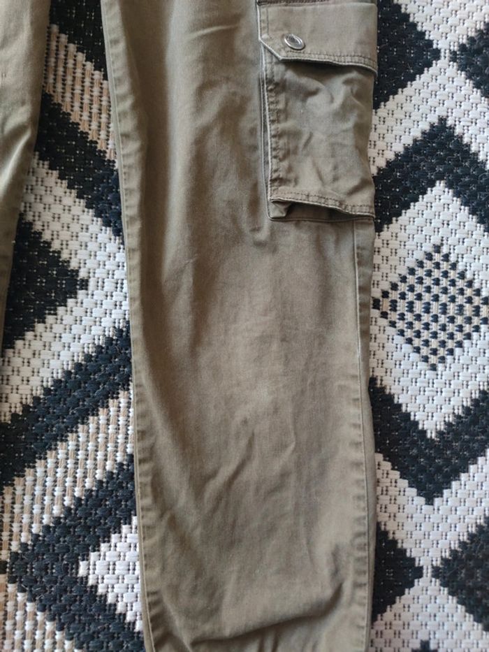 Pantalon cargo en gabardine taille 12 petit bateau - photo numéro 3