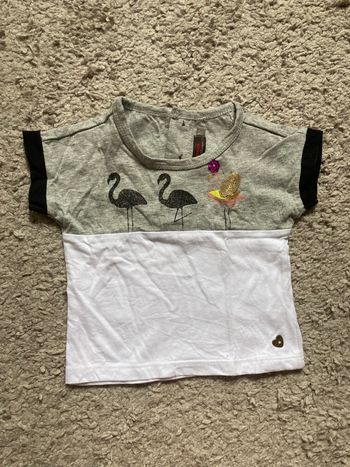 T-shirt flamand rose catimini 12 mois