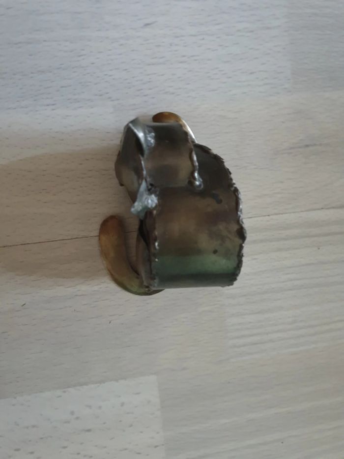 Magnifique chat métal déco vintage - photo numéro 3