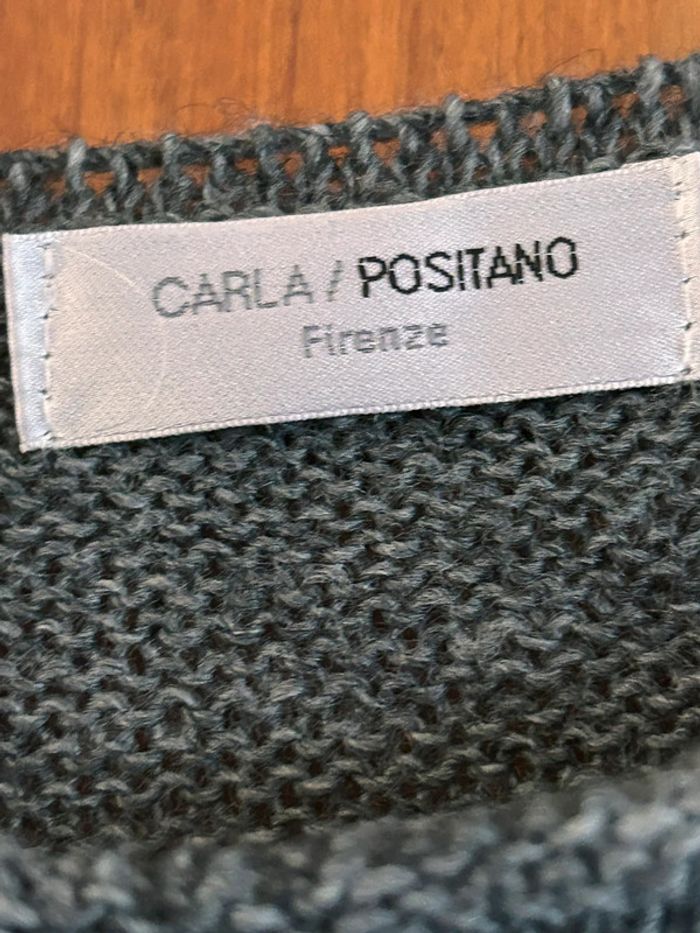 Pull léger gris Carla Positano taille unique - photo numéro 2