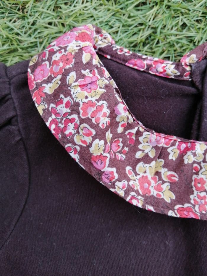 Petit haut marron liberty - photo numéro 2