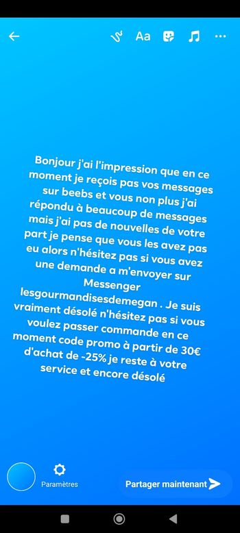Petit message pour mes clients et cliente