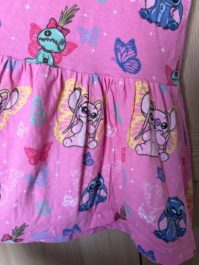 Robe été rose stitch/angel DISNEY t.3-4ans - photo numéro 2