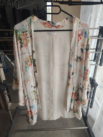 Veste à fleurs manches courtes 36 Promod