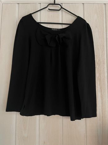 Haut ML bi-matière noir - Daphnea - S