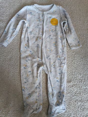 Pyjama velours soleil T.24 mois