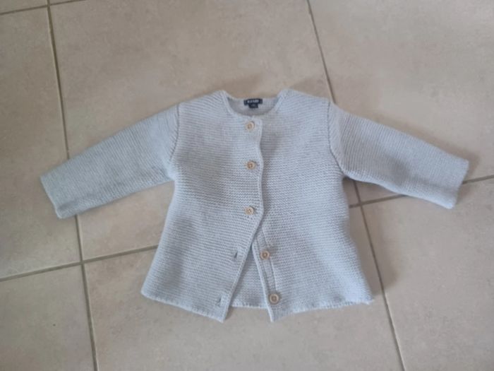 Gilet point mousse 18 mois