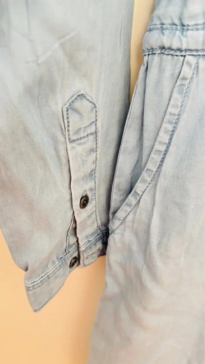 Robe chemise effet jeans - photo numéro 5