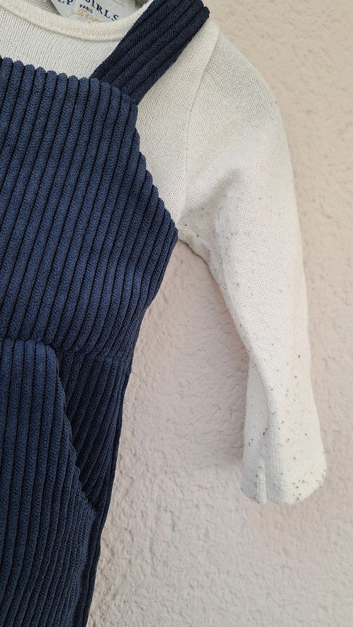 Ensemble combi short cotelé et pull - photo numéro 3
