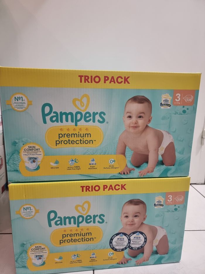 Couche taille 3 lot de 2 cartons soit 276 couches