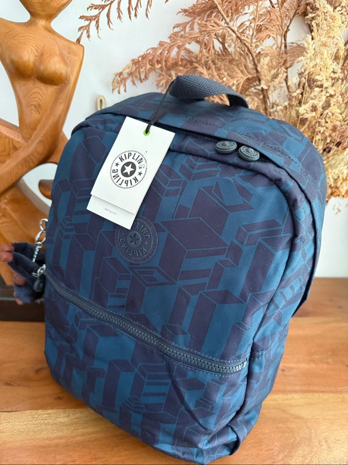 Cartable sac à dos Kipling Emery Building bleu marine neuf - photo numéro 7