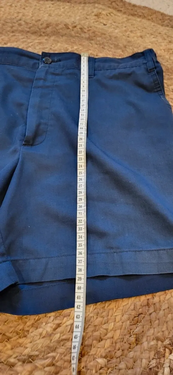 Short homme bleu marine Afibel – Taille L – Coupe droite - Très bon état - photo numéro 6