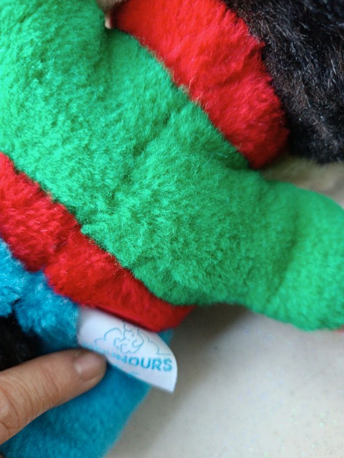 Peluche plush vtg vintage Disney nounours Teddy Bear loup Wolf 3 cochon pig bébé babies baby - photo numéro 9