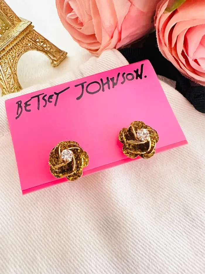 🌹Boucles d’oreilles Betsey Johnson – Glam chic et étincelantes - photo numéro 5