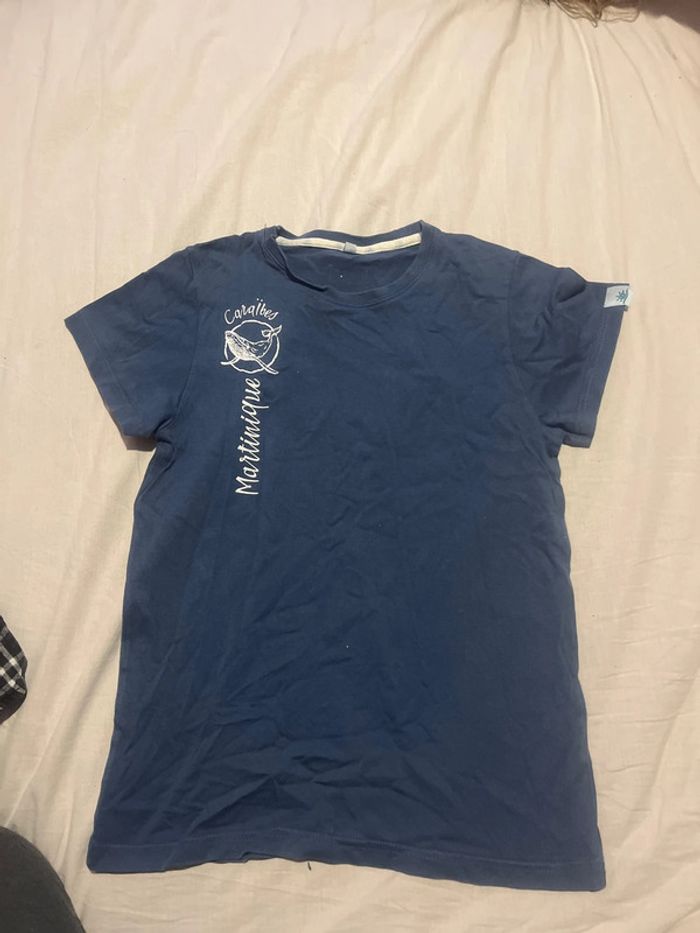 Tee shirt soleil bleu