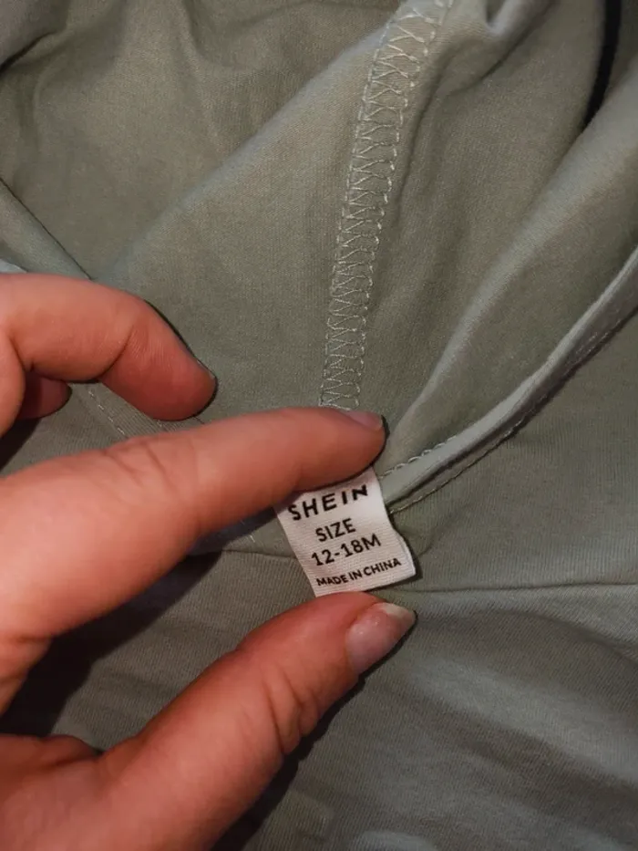 Ensemble kaki haut bas pull legging 12 18 mois fille neuf sans étiquette - photo numéro 8