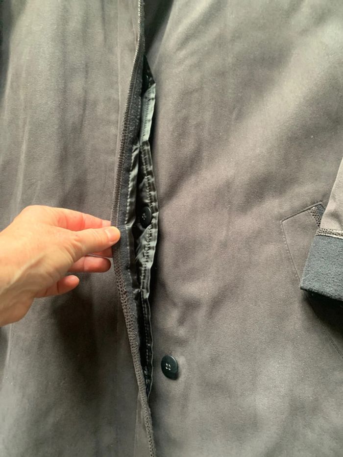 Manteau imitation daim noir - photo numéro 3