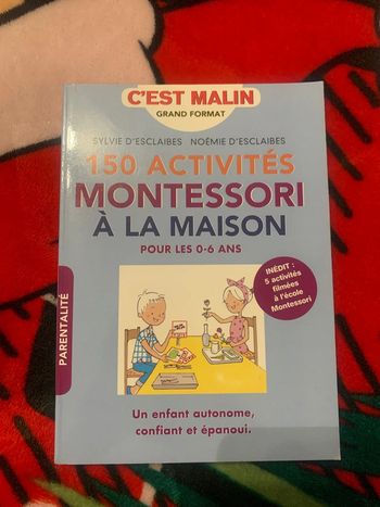 Livre 150 activités montessori à la maison