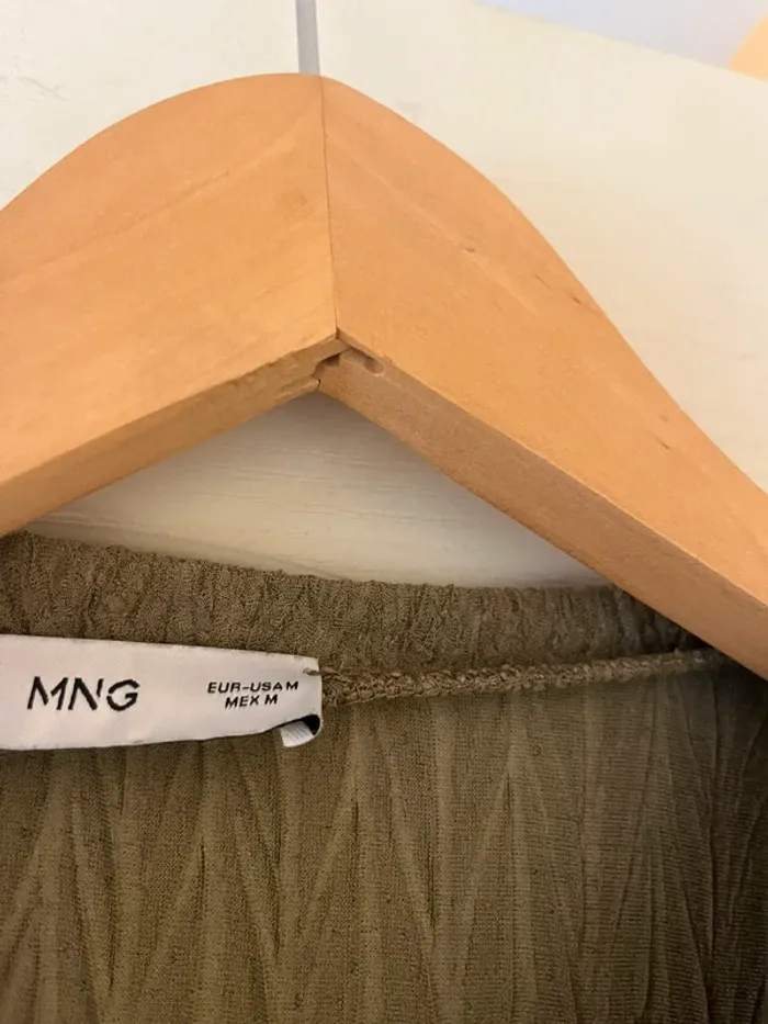 ensemble mango vert kaki pantalon et haut - photo numéro 5