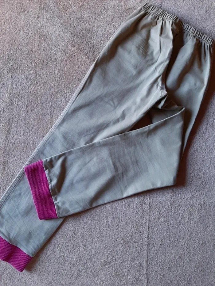 Pantalon beige soutenu et rose "KEKOS" 13ans - photo numéro 2