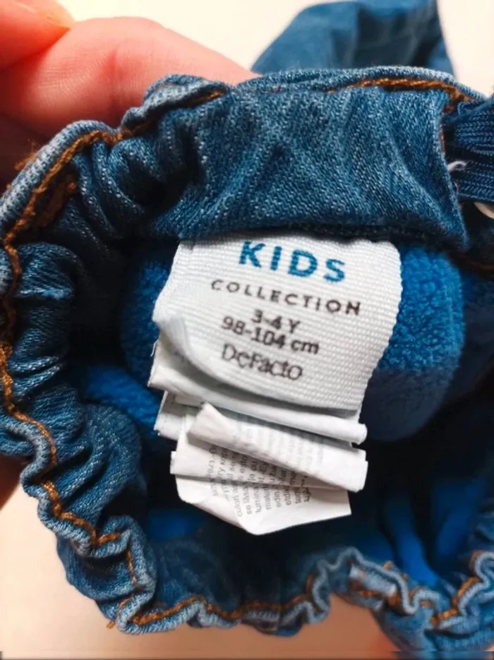 Jean fourré bleu Defacto garçon 4 ans - photo numéro 2
